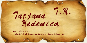 Tatjana Medenica vizit kartica